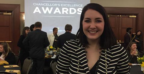 Congratulations to Mizzou Biology major Erin Hediger, who received one of MU’s Unsung Heroes Award.