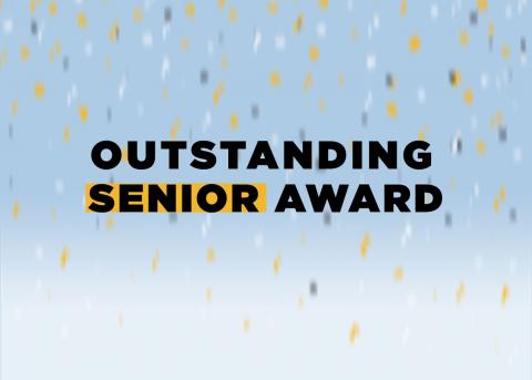 Outstanding Senior Award sticker