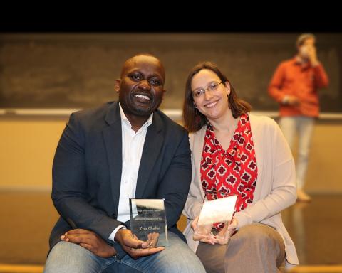 Yves and Libby with their awards